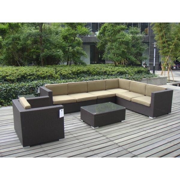 Buy 9pcs garden cane furniture All Weather Wicker Patio Furniture at wholesale prices