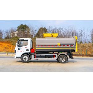 Manual Transmission Round Tank Kitchen Barreled Garbage Collection Truck for