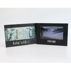 Digital LCD Video Brochure 7 Inch Screen 1024 * 600 Resolution For Advertisement