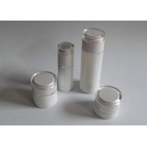 China Press Pump Dropper Glass Cream Containers Empty Cosmetic Packaging Light Weight on sale