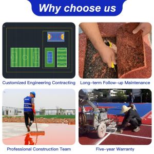 Breathable Mixed System Running Track - Anti-Slip EPDM Granules for Professional