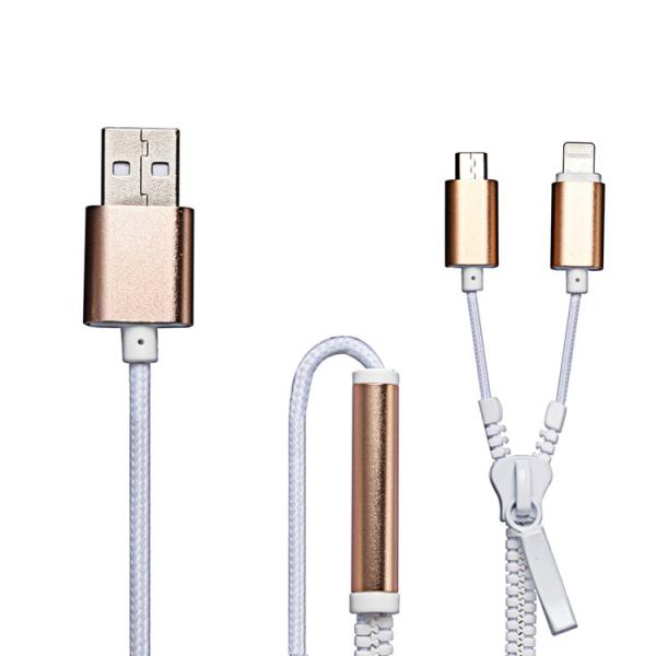 Samsung Iphone Zipper USB Data Cable High Speed USB 2.0 Data Transfer Rates