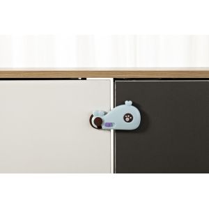 China Whale Shaped Child Proof Cabinet Locks With 3M Adhesive on sale