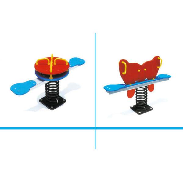 Two Seats Playground Equipment Seesaw , Seesaw For Kids School