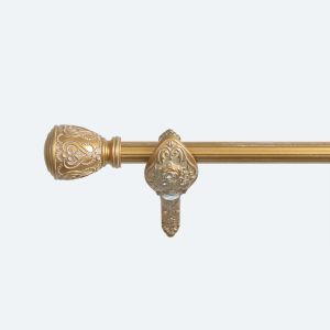 Vintage Curtain Rod Set With Accessories 25MM Curtain Finials