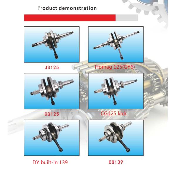 Homag 125 GY6 Steel/Ductile Iron Complete Crankshaft for GY6 125 Motorcycle Engine