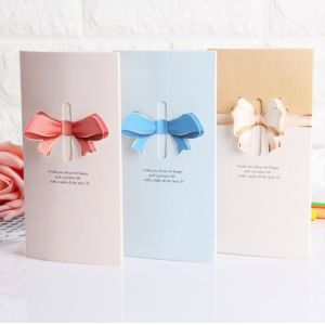 Cardboard Personalised Printed Cards 8x16cm Folding For Congratulating Greeting