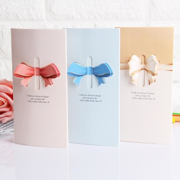 Buy Cardboard Personalised Printed Cards 8x16cm Folding For Congratulating Greeting at wholesale prices