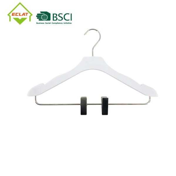 Buy Non Slip 36x26cm Adjustable Plastic Clip Coat Hangers at wholesale prices