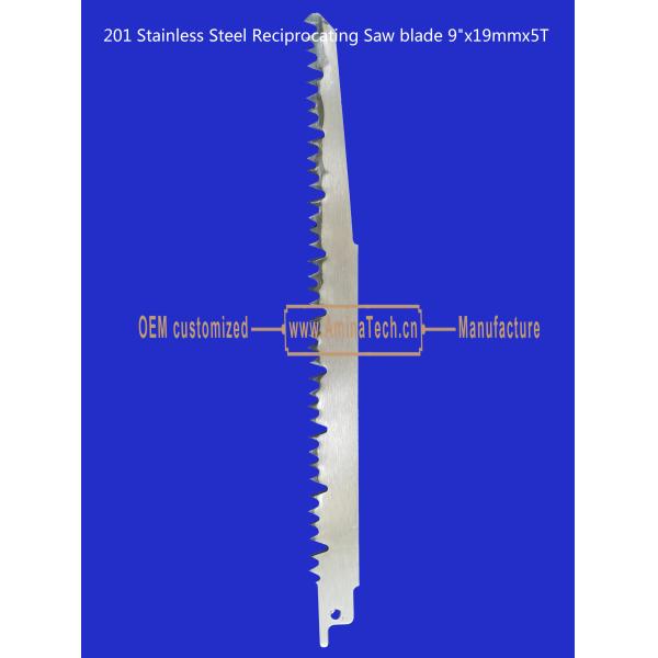 201 Stainless Steel Reciprocating Saw blade 9"x19mmx5T Cutting Wood,Bamboo,Plastic,Frozen Meat,Bones