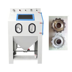 Automatic Vertical Sandblast Cabinet Industrial Sandblasting Machine
