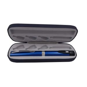 Blue Color Insulin Pen Box Insulin Travel Case For Pens Tinplate / PU Leather