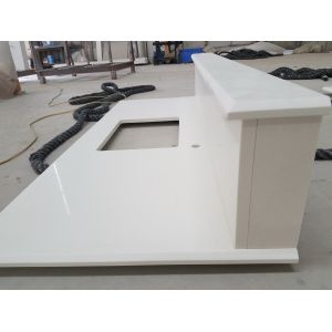 prefabricated Solid Surface Worktops With Backsplash Side Splash Aprons