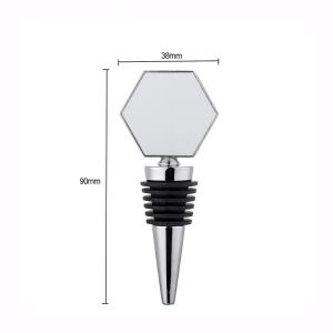 Multiple Shapes Sublimation Wine Bottle Stopper With Aluminum Insert Personalize