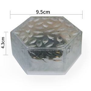 Solar Outdoor Waterproof Ice Brick Lights Decorative Hexagonal Buried Lights