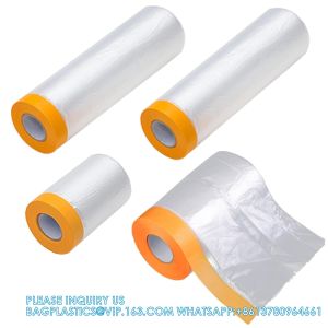 Tape And Drape,Pre-Taped Masking Film, Masking Paper,Paint Adhesive Protective