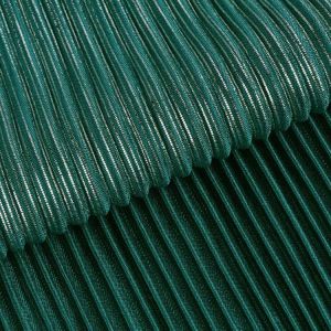 Fold Glitter Gold Line Striped Pleated Lurex Fabric Plisse Crafts