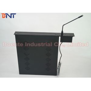 Conference Room Meeting Microphone Slim LCD Monitor Screen Motorized Lift 17.3