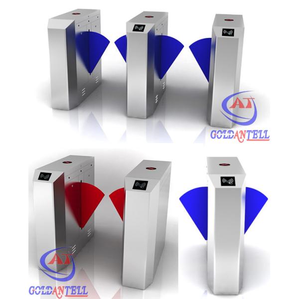 CE Approved Alarm Retractable Flap Barrier Gate , access control barrier with IR Sensor
