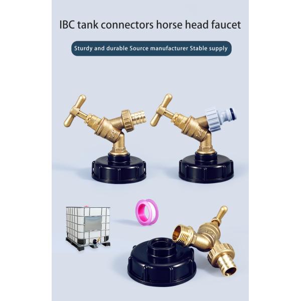 Umetass 1/2" Brass Valve Sand-cast Water Taps Horse Head Tap for Polished Faucet Mount