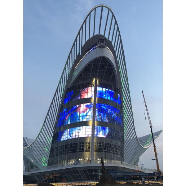 2R2G2B 7200CD/Sqm LED Advertising Video Display P25 Flexible Fixed