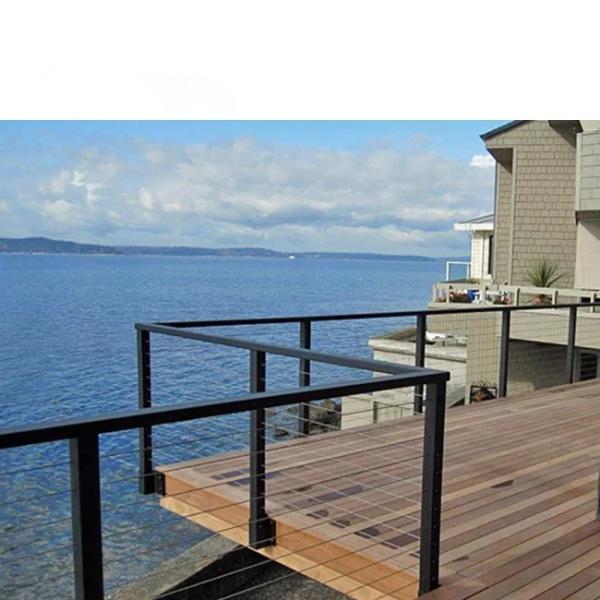 Buy Customized Aluminum Glass Balcony Railings Outdoor Designs Stair Handrail at wholesale prices