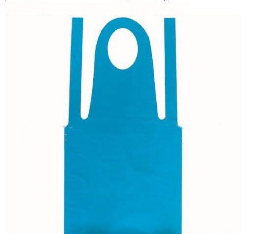 Buy Custom Blue Disposable Plastic Aprons For Hypermarket at wholesale prices