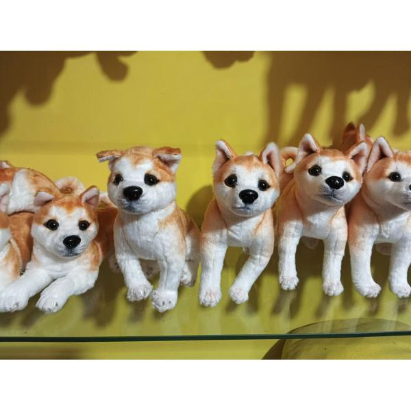 Plush toys, stuffed dolls holiday gifts cute cartoon animal toys dogs standing lying realistic toys