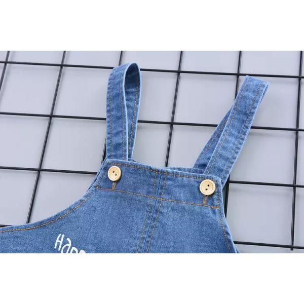 120cm 47.2in Childrens Denim Overalls Two Piece Spring And Autumn Sets