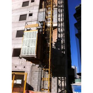 China Electric Construction Hoist Elevator Single Cage , Building Lift on sale