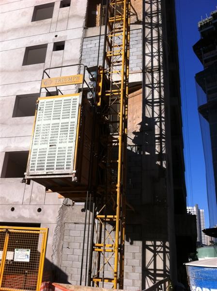 Buy Electric Construction Hoist Elevator Single Cage , Building Lift at wholesale prices