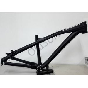China Black 26er Aluminum Dirt Jump Bike Frame Customized Painting Design on sale