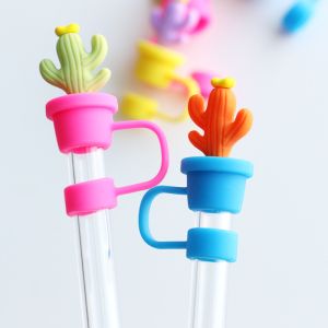 Cactus Straw Stoppers Protector Drinking Accessories And Practical Design