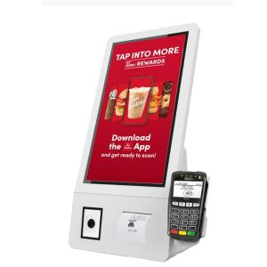 21.5 Inch Touch Screen POS Terminal , Desktop Countertop Self Service Payment
