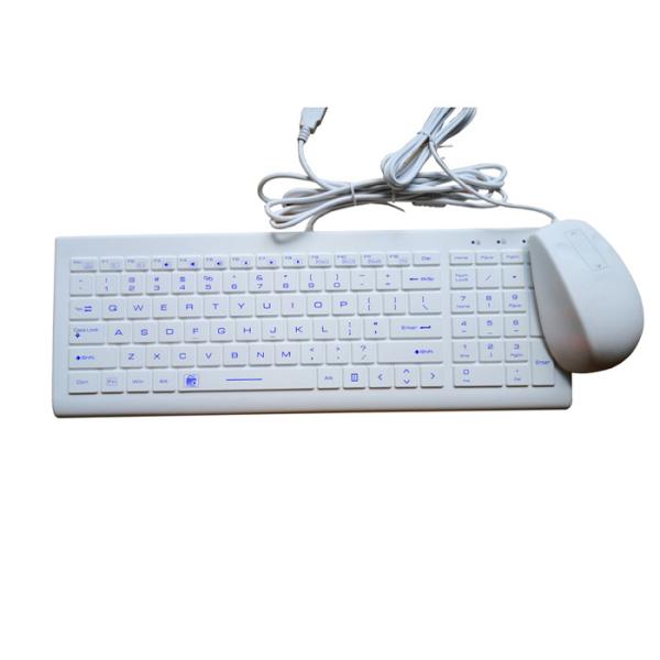 Buy Silicone IP68 Industrial Keyboard Mouse Combo With USB Cover Against Water at wholesale prices