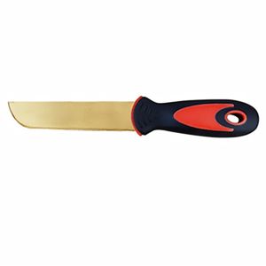 Quality Explosion proof bronze knife with rubber handle safety toolsTKNo.202B for sale