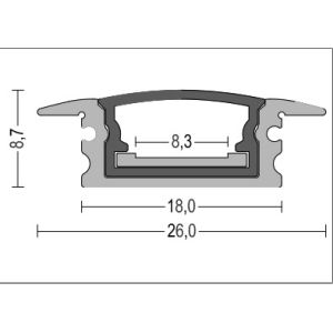 Recessed led aluminum waterproof IP65 for outdoor and indoor led light from