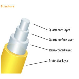 ODM Customizable Quartz Double-Clad Fiber 200um 200nm-1100nm L0.5m SMA905/TA/FC