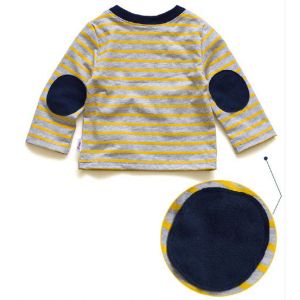Cotton Boys Striped T Shirts , Cotton Clothes For 2 Year Babies