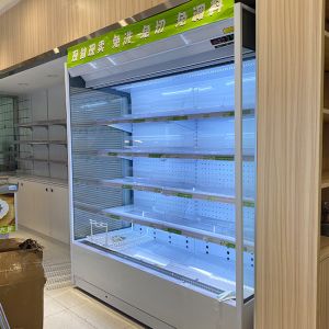 1350L Commercial Multideck Open Chiller For Shop Drink Air Cool Refrigerator