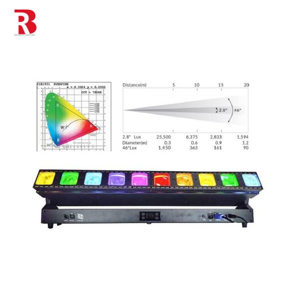 10x60W RGBW Professional Laser Light Show Projector For Party Club