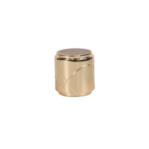 China Gold Cylindrical Zinc Alloy Perfume Cap Packaging Free Sample on sale