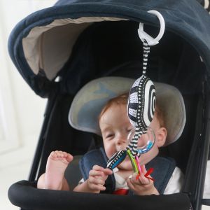 ODM Infant Baby Plush Animal Handle Toys Cotton With Teether