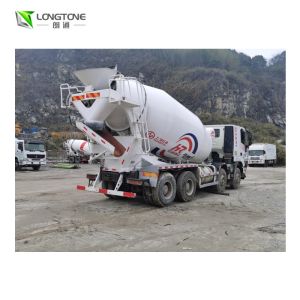 Automatic Hydraulic Used White Mixer Truck Good Condition