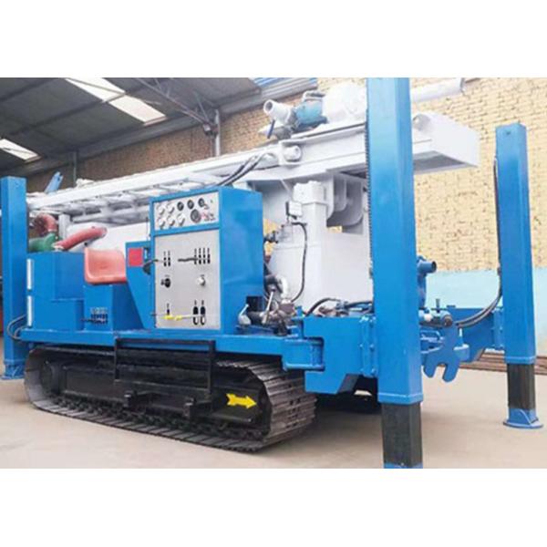 Buy 350 Meters Pneumatic Drilling Rig Positive Circulation Steel Crawler Mounted at wholesale prices
