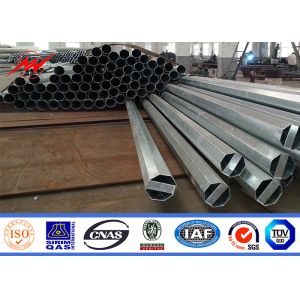 110kv Galvanization ASTM A123 Steel Electrical Poles