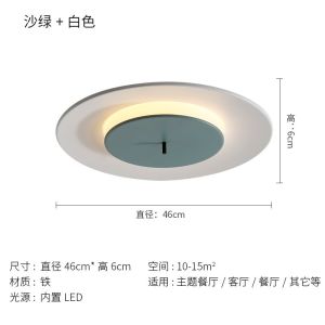 Modern Simple LED Ceiling Lights Nordic Living Room Children's room Round