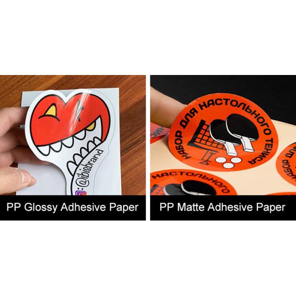 80gsm PP Sticker Paper , Glossy Photo Sticker Paper Printable A5 14.8*21CM