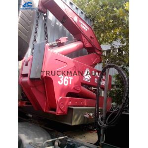 Customized Dimensions Container Side Loader Trailer With Self Loading 37 Tons