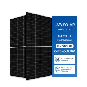 630W JA Solar JAM72D42 605-630/LB 144cell Mono 16BB N-type TOPCON Bifacial